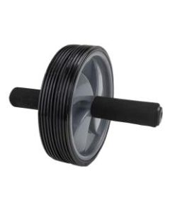 Mind Reader Split Dual-Wheel Ab Roller, 7-1/4in x 10in, Gray