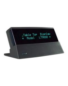 Logic Controls LT(X)9000 Table Top Display - Green Blue - VFD - 20 x 2 - Serial - Gray