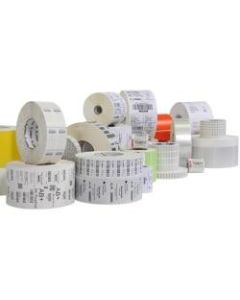 Zebra Label Polyester 2.75 x 1.25in Thermal Transfer Zebra Z-Ultimate 3000T 3 in core - 2 3/4in Width x 1 1/4in Length - Permanent Adhesive - Thermal Transfer - White - Acrylic, Polyester - 4270 / Roll - 4 / Roll