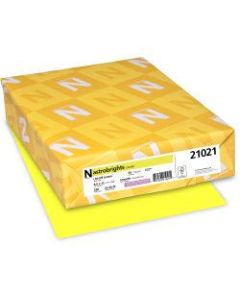 Astrobrights Laser, Inkjet Printable Multipurpose Card - Lemon (Yellow) - Letter - 8 1/2in x 11in - 65 lb Basis Weight - 250 / Pack - FSC