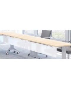 Special-T 47in Tabletop Acrylite Modesty Panel - 47in Length x 10in Height - Acrylic - Frosted White