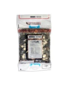 CoinLok Tamper-Evident Coin Bags, 14-1/2in x 25in, Clear, Pack Of 100 Bags
