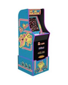 Arcade1Up Ms. PAC-MAN Arcade Cabinet With Riser, Blue