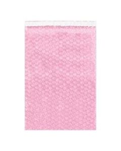 Office Depot Brand Anti-Static Bubble Pouches, 8-1/2inH x 7inW, Pink, Case Of 550 Pouches