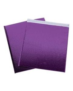 Office Depot Brand Glamour Bubble Mailers, 22-1/2inH x 19inW x 3/16inD, Purple, Pack Of 48 Mailers