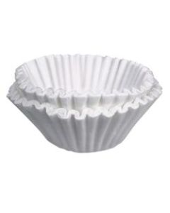 BUNN Flat-Bottom Commercial Coffee Filters, 12 Cup, White, Pack Of 500