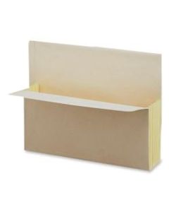 Oxford End-Tab Expanding File Pockets, Letter Size, 5 1/4in Expansion, 30% Recycled, Manila, Box Of 10