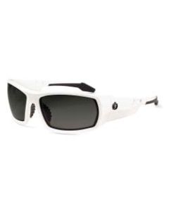 Ergodyne Skullerz Safety Glasses, Odin, White Frame, Smoke Lens