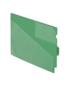 Esselte Recycled Colored Vinyl Out Guides - 1 Printed Tab(s) - Message - OUT - 12.8in Divider Width x 9.50in Divider Length - Green Vinyl Divider - 50 / Box