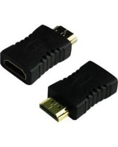 4XEM HDMI A Male To HDMI A Female Port saver Adapter supporting 1080p 3D - 1080p 3D HDMI Port saver HDMI female to male adapter 1 x HDMI (Type A) Female Digital Audio/Video - 1 x HDMI (Type A) Male Digital Audio/Video - Gold Plated Connector - Black