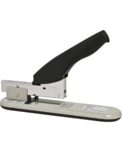 Business Source Economy Heavy-duty Stapler - 100 Sheets Capacity - 1/2in Staple Size - Black, Putty