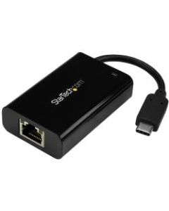 StarTech.com USB C to Gigabit Ethernet Adapter/Converter w/PD 2.0