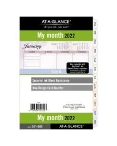 AT-A-GLANCE Nature Monthly Planner Refill, 5-1/2in x 8-1/2in, January to December 2022, 061-685