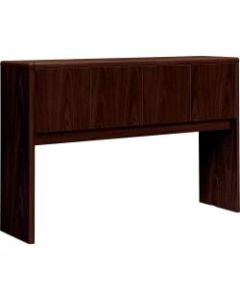 HON 10700 Series Laminate Closed Hutch, For Use With 60in Kneespace Credenza, Mahogany