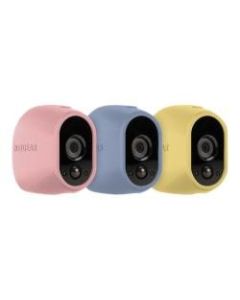 Arlo Replaceable Skins - Camera protective cover - blue, yellow, pink (pack of 3) - for Arlo VMS3130, VMS3230, VMS3330, VMS3430, VMS3530
