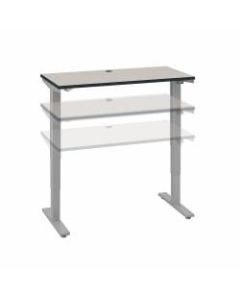 Move 40 Series by Bush Business Furniture 48inW Electric Height-Adjustable Standing Desk, White Spectrum/Cool Gray Metallic, Standard Delivery