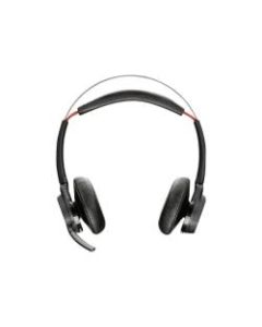Poly Voyager Focus UC B825 - Headset - on-ear - Bluetooth - wireless - active noise canceling - USB-C via Bluetooth adapter - Optimized for UC