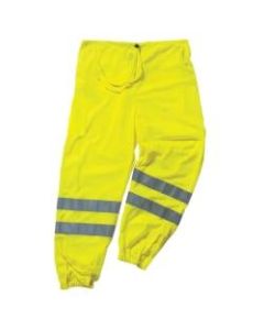 Ergodyne GloWear 8910 Class E Polyester Hi-Vis Pants, 4X/5X, Lime