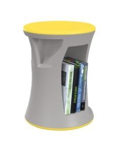 MooreCo Hiearchy Flipz Stacking Rocking Stool, Gray/Yellow