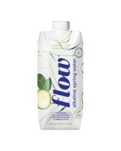 Flow Hydration Alkaline Spring Water, 17 Oz, Cucumber Mint, Case Of 12