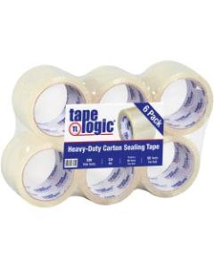 Tape Logic #350 Industrial Acrylic Tape, 3in Core, 3in x 55 Yd., Clear, Case Of 6