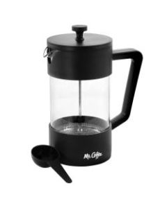 Mr. Coffee Menton 33 Oz French Press Carafe Coffee Maker, Black