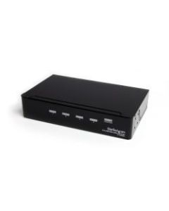 StarTech.com 4-Port HDMI Video Splitter with Audio, 1.7in x 8.7in x 5.3in