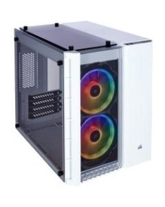 Corsair Crystal 280X Computer Case - White - Tempered Glass - Micro ATX Motherboard Supported - 6 x Fan(s) Supported - Liquid Cooler