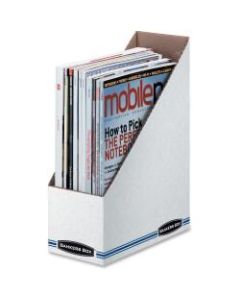 Fellowes Stor/File Magazine Files - Letter - White - Cardboard - 12 / Carton