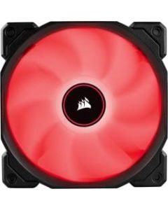Corsair Air Series AF120 LED (2018) Red 120mm Fan Single Pack - 1 Pack - 4.72in Maximum Fan Diameter - 389 gal/min Maximum Airflow - 1400 rpm - 26 dB(A) Noise - Hydraulic Bearing - 3-pin - Red LED - Plastic - 1 pc(s) - Case, Heatsink - 4.6 Year Life