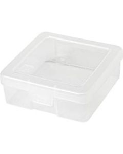 IRIS Small Modular Supply Cases, 5in x 5-1/4in x 2in, Clear, Pack Of 10 Cases