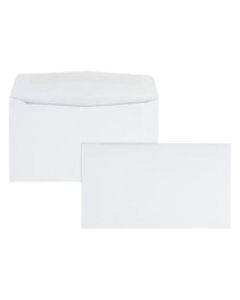 Office Depot Brand #6 3/4 Envelopes, Gummed Seal, White, Box Of 100