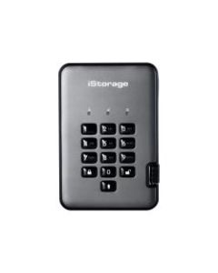 iStorage diskAshur PRO2 - Solid state drive - encrypted - 8 TB - external (portable) - USB 3.1 - FIPS 140-2 Level 3, FIPS 197, 256-bit SHA, 256-bit AES-XTS - graphite - TAA Compliant