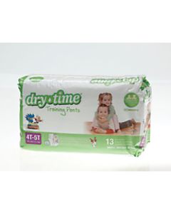 DryTime Disposable Training Pants, X-Large, 4T - 5T, White, 13 Training Pants Per Bag, Case Of 8 Bags