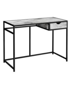 Monarch Specialties Riva 43inW Computer Desk, White/Black