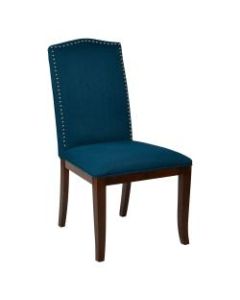 Ave Six Hanson Dining Chair, Klein Azure/Espresso