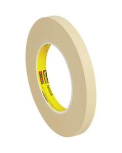 3M 231 Masking Tape, 3in Core, 0.5in x 180ft, Tan, Case Of 72