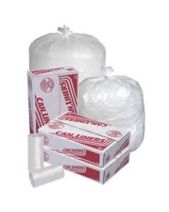 Pitt Plastics HD 14-micron Can Liners, 40 - 45 Gallons, 48in x 40in, Natural, Pack Of 250 Liners