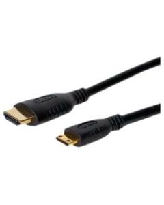 Comprehensive High Speed HDMI A To Mini HDMI C Cable 18 INCH - Supports up to 1920 x 1080 - 32 AWG - Black