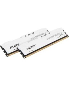Kingston HyperX Fury 8GB DDR3 SDRAM Memory Module - For Desktop PC - 8 GB (2 x 4 GB) - DDR3-1600/PC3-12800 DDR3 SDRAM - CL10 - 1.50 V - Non-ECC - Unbuffered - 240-pin - DIMM