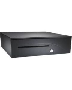 APG Cash Drawer 100 Series Cash Drawer - 5 Bill - 8 Coin - 2 Media Slot - 4 Lock Position - Steel, ABS Plastic - Black - 4.9in Height x 16in Width x 16.8in Depth