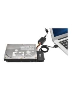 Tripp Lite USB 3.0 SuperSpeed to SATA/IDE Adapter 2.5/3.5/5.25in Hard Drives - IDE/SATA/USB for Hard Drive, Notebook - 6in - 1 x Type A Male USB - 1 x Female SATA, 1 x Female IDE - Black