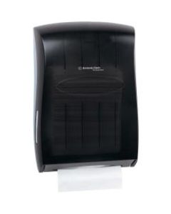 Kimberly-Clark Professional Universal Folded Towel Dispenser - Multifold, C Fold Dispenser - 18.9in Height x 13.3in Width x 5.9in Depth - Smoke - 1 Each