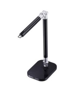 BLACK+DECKER PureOptics Exalt Bar LED Clamp-On Desk Lamp, Adjustable, 19inH, Black