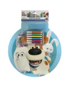 Inkology Jumbo Sketchbooks, 13in, 25 Pages (50 Sheets), The Secret Life Of Pets 2, Pack Of 6 Sketchbooks