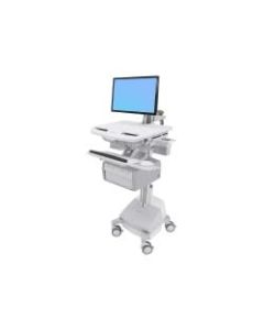 Ergotron StyleView Cart with LCD Arm, SLA Powered, 2 Tall Drawers