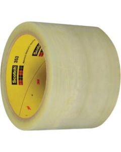 3M 353 Carton Sealing Tape, 3in Core, 3in x 55 Yd., Clear, Case Of 6