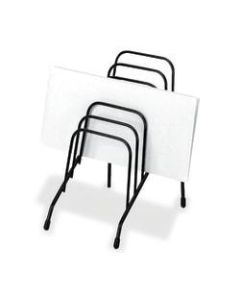 Fellowes Wire Step File Jr. - 6 Compartment(s) - 7.8in Height x 4.4in Width x 6.5in Depth - Desktop - Black - Steel - 1Each