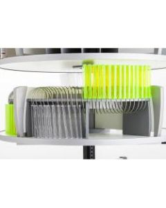 Moll CD/DVD Organizer For Deluxe Binder And File Carousel Shelving, Silver