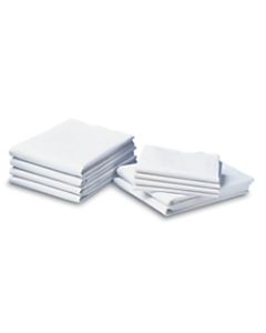 Cotton Cloud Muslin Draw Sheets, 54in x 72in, White, Case Of 12